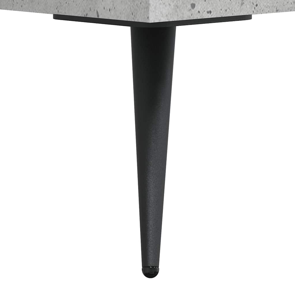 skrivebord 140x50x75 cm konstrueret træ betongrå