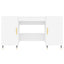 skrivebord 140x50x75 cm konstrueret træ hvid