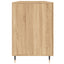 skrivebord 140x50x75 cm konstrueret træ sonoma-eg