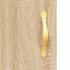 skrivebord 140x50x75 cm konstrueret træ sonoma-eg
