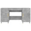 skrivebord 140x50x75 cm konstrueret træ betongrå
