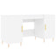 skrivebord 140x50x75 cm konstrueret træ hvid