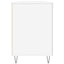 skrivebord 140x50x75 cm konstrueret træ hvid