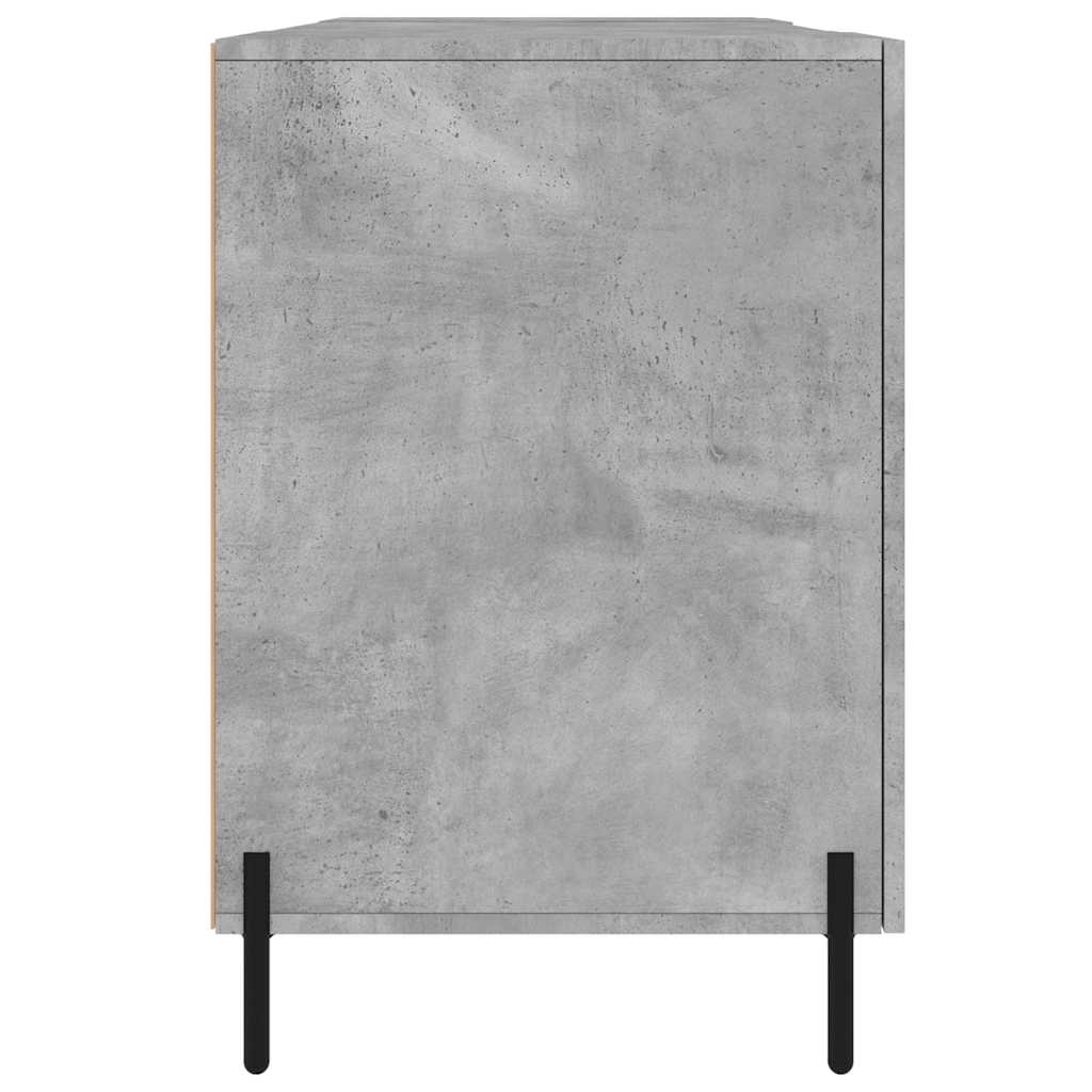 skrivebord 140x50x75 cm konstrueret træ betongrå