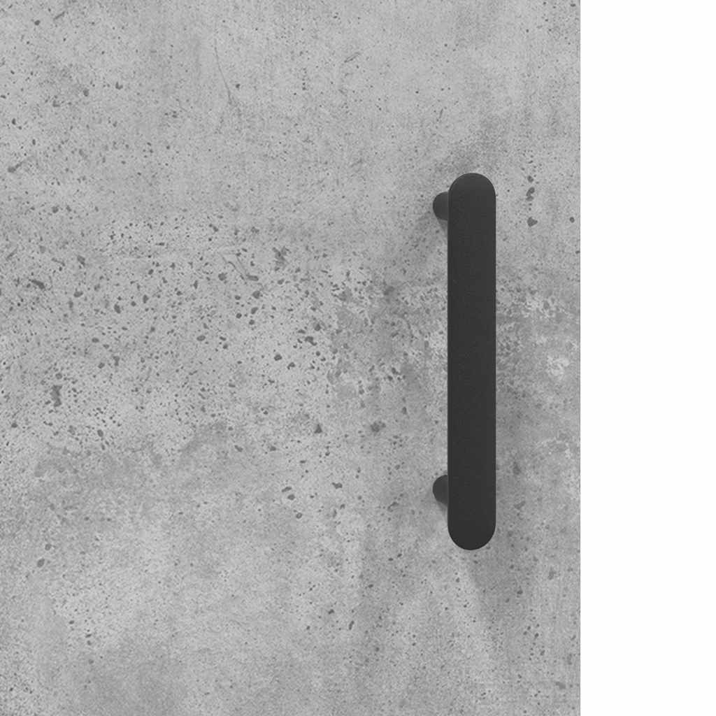 skrivebord 140x50x75 cm konstrueret træ betongrå