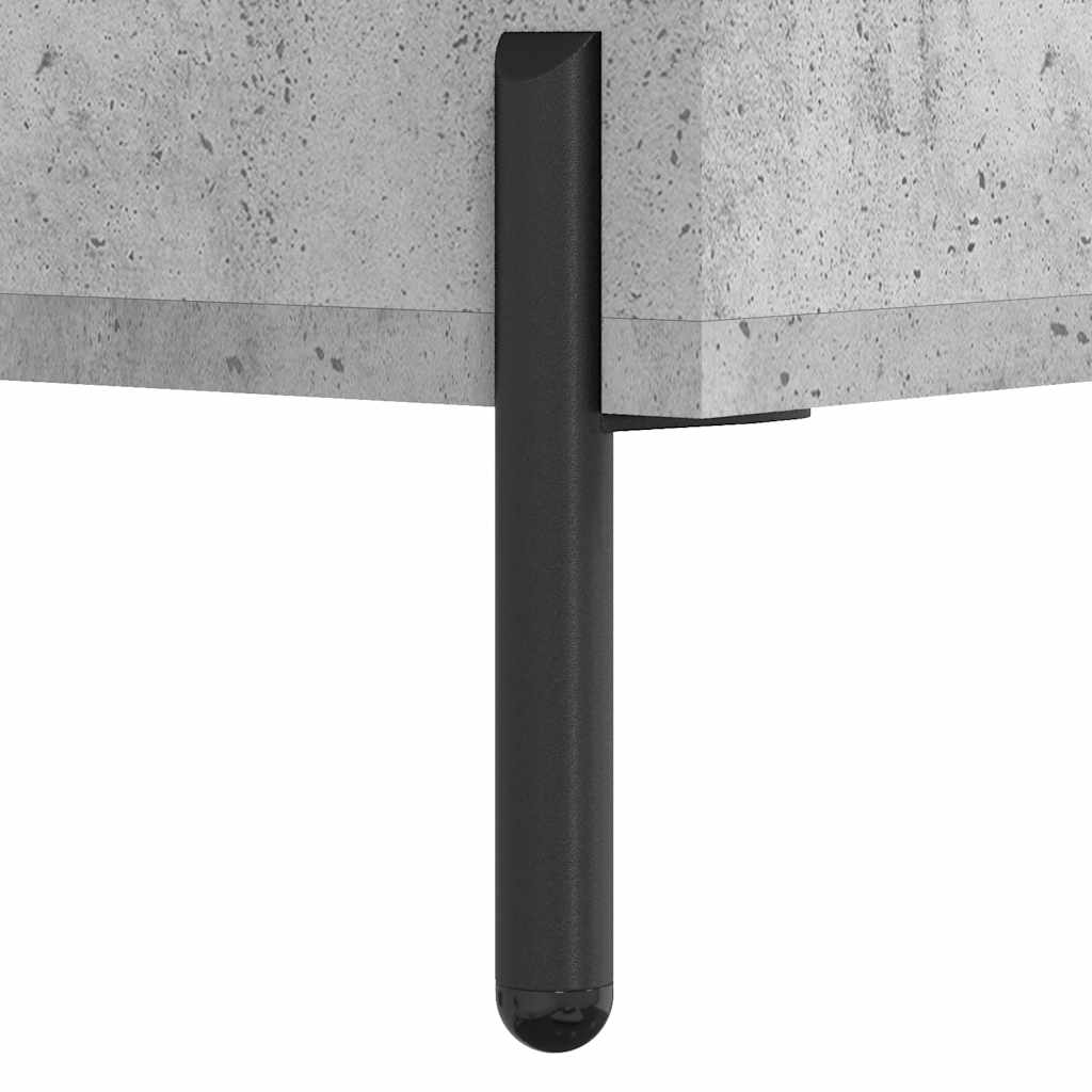skrivebord 140x50x75 cm konstrueret træ betongrå
