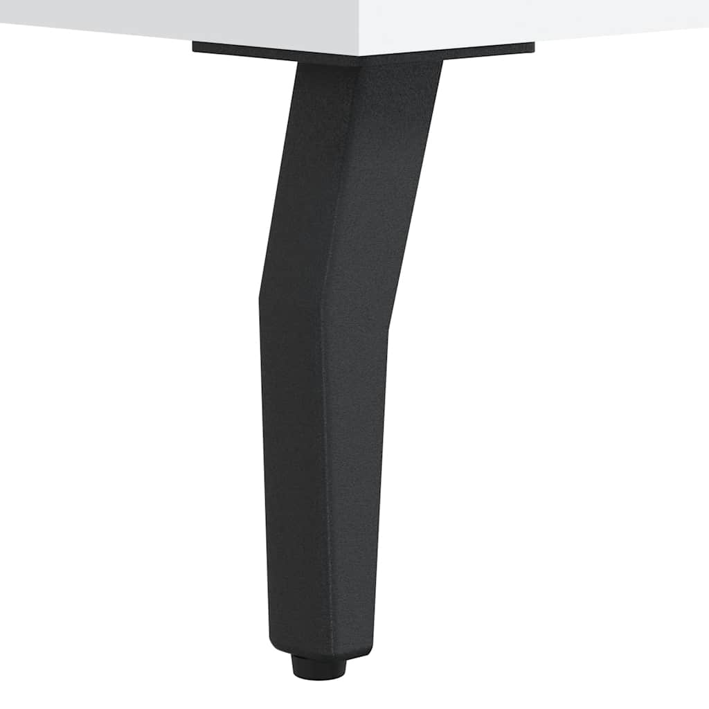 skrivebord 140x50x75 cm konstrueret træ hvid