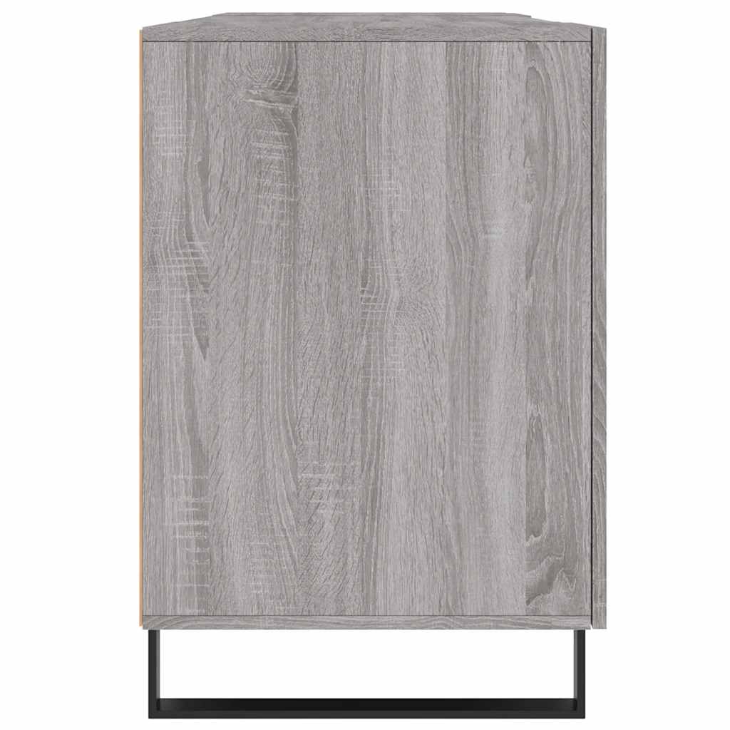 skrivebord 140x50x75 cm konstrueret træ grå sonoma-eg