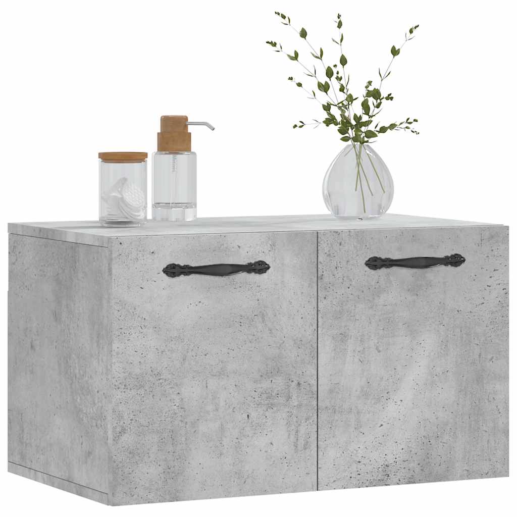 vægskab 60x36,5x35 cm konstrueret træ betongrå
