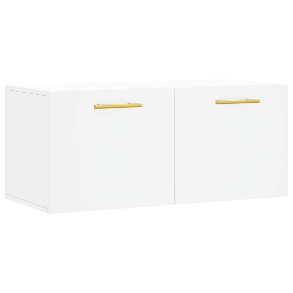 vægskab 80x36,5x35 cm konstrueret træ hvid