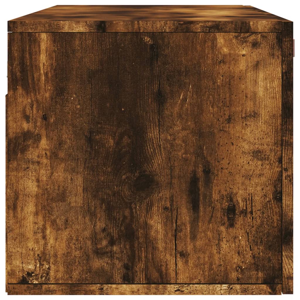 vægskab 100x36,5x35 cm konstrueret træ røget sonoma-eg