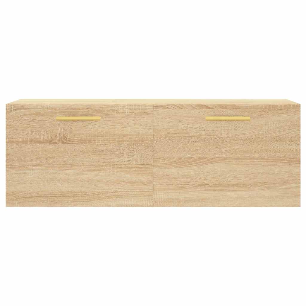 vægskab 100x36,5x35 cm konstrueret træ sonoma-eg