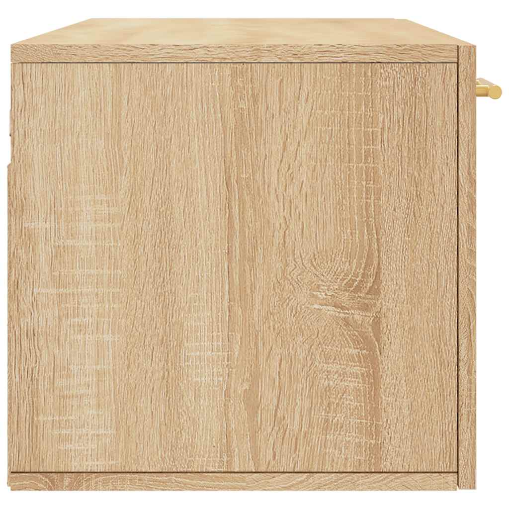 vægskab 100x36,5x35 cm konstrueret træ sonoma-eg