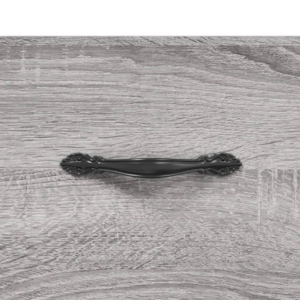 vægskab 100x36,5x35 cm konstrueret træ grå sonoma-eg
