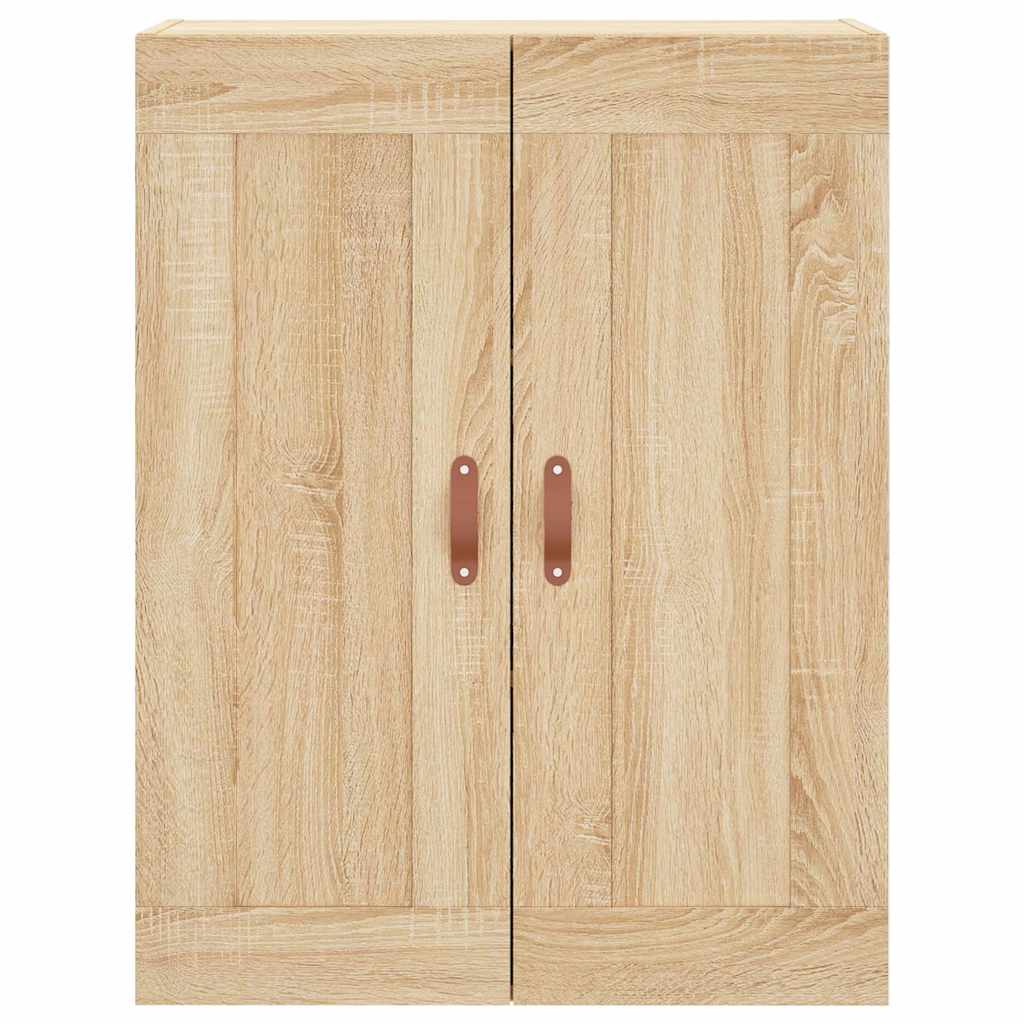 vægskab 69,5x34x90 cm konstrueret træ sonoma-eg