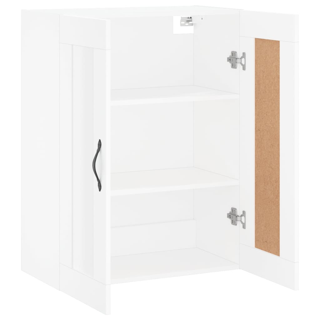 vægskab 69,5x34x90 cm konstrueret træ hvid