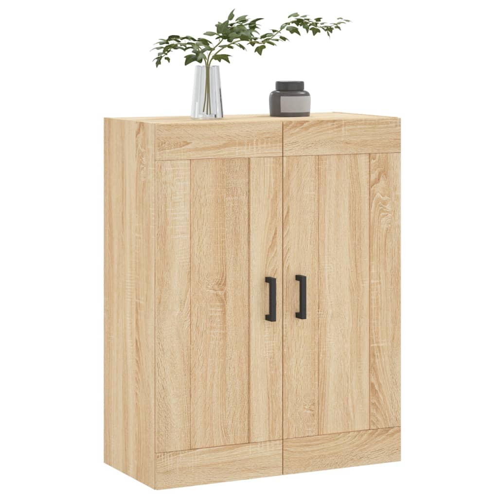 vægskab 69,5x34x90 cm konstrueret træ sonoma-eg