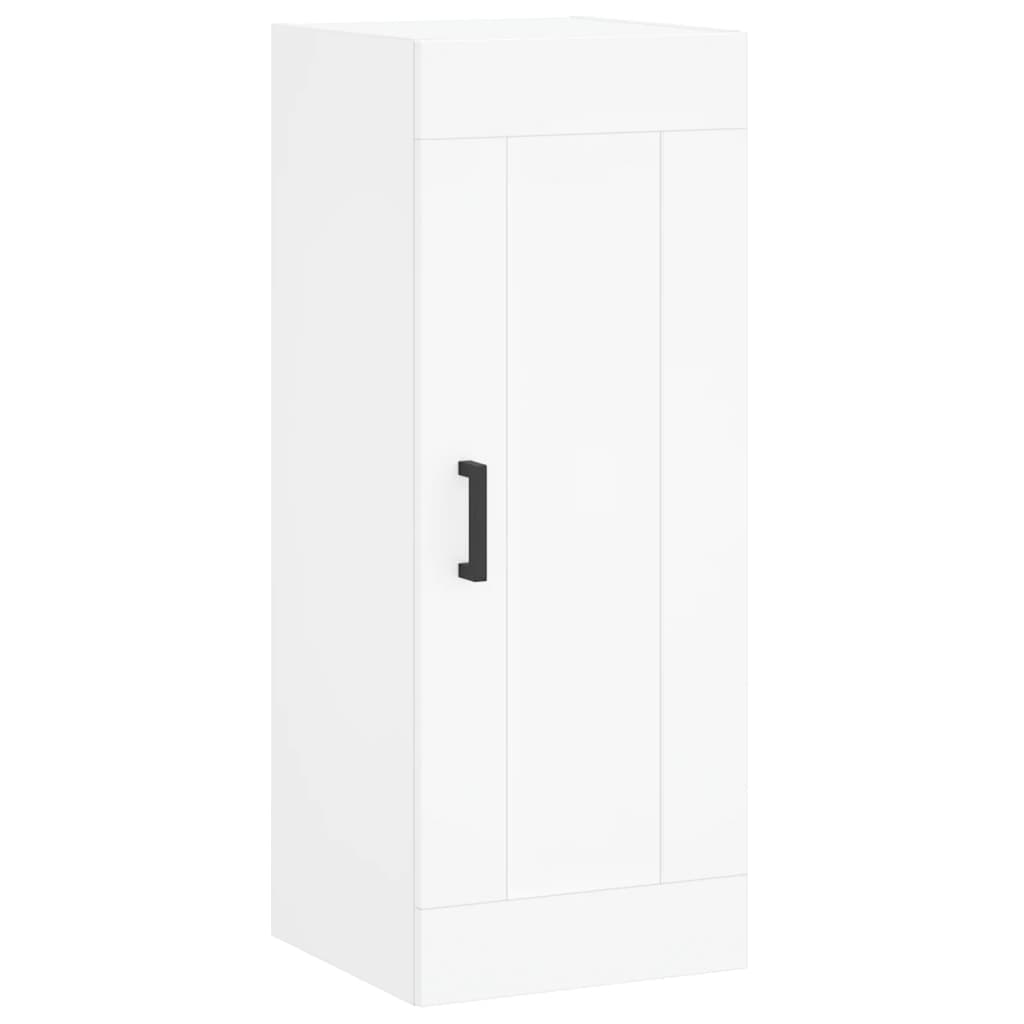 vægskab 34,5x34x90 cm konstrueret træ hvid