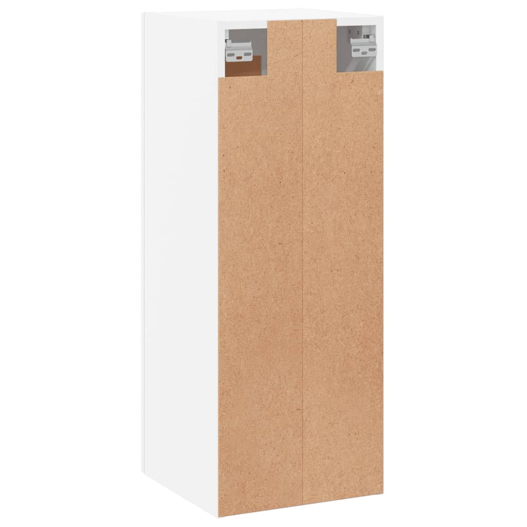vægskab 34,5x34x90 cm konstrueret træ hvid