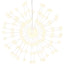 lysende starburst-dekoration 8 stk. 140 LED'er 17 cm varm hvid