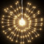lysende starburst-dekoration 8 stk. 140 LED'er 17 cm varm hvid
