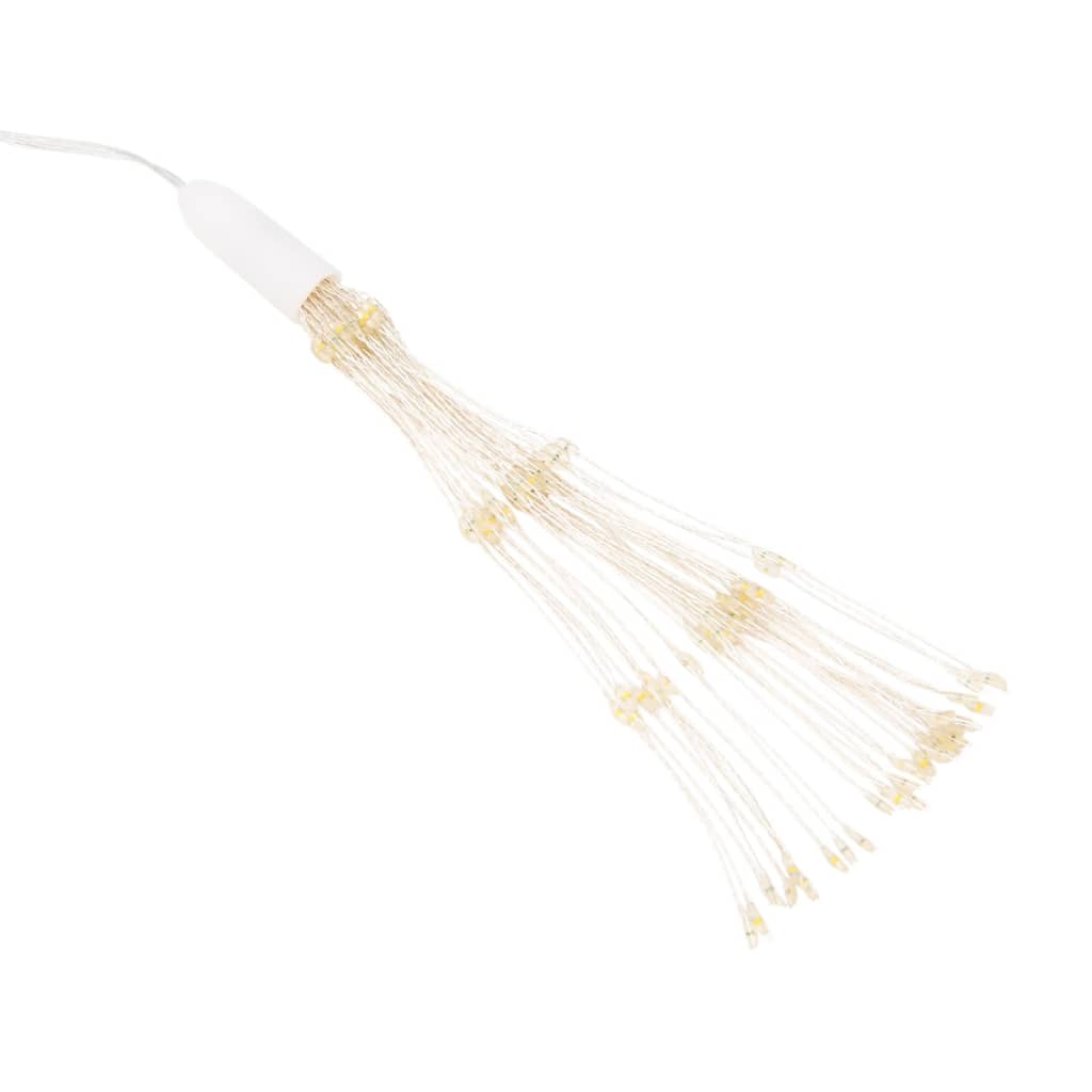 lysende starburst-dekoration 2 stk. 140 LED'er 17 cm kold hvid