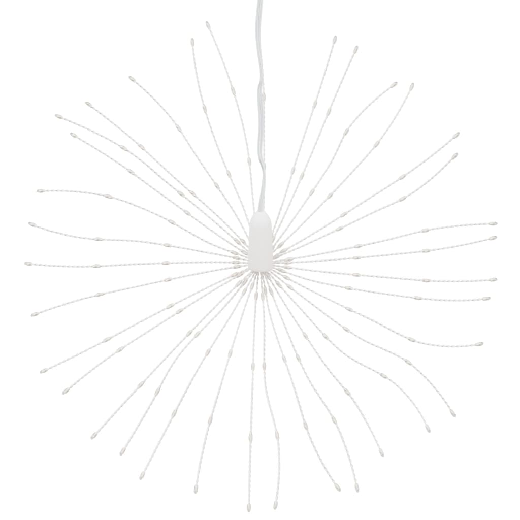 lysende starburst-dekoration 8 stk. 140 LED'er 17 cm kold hvid