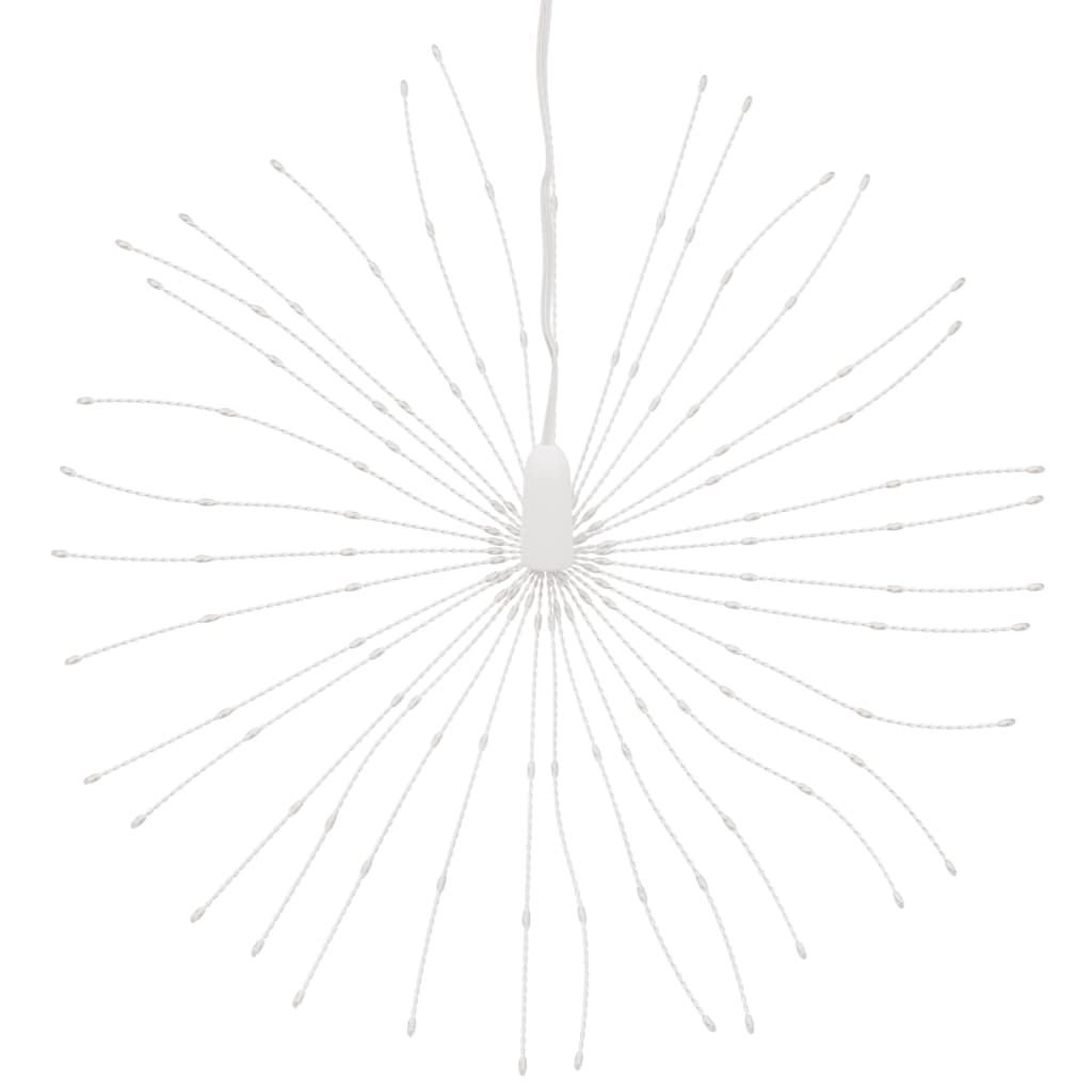 lysende starburst-dekoration 2 stk. 140 LED'er 17 cm flerfarvet