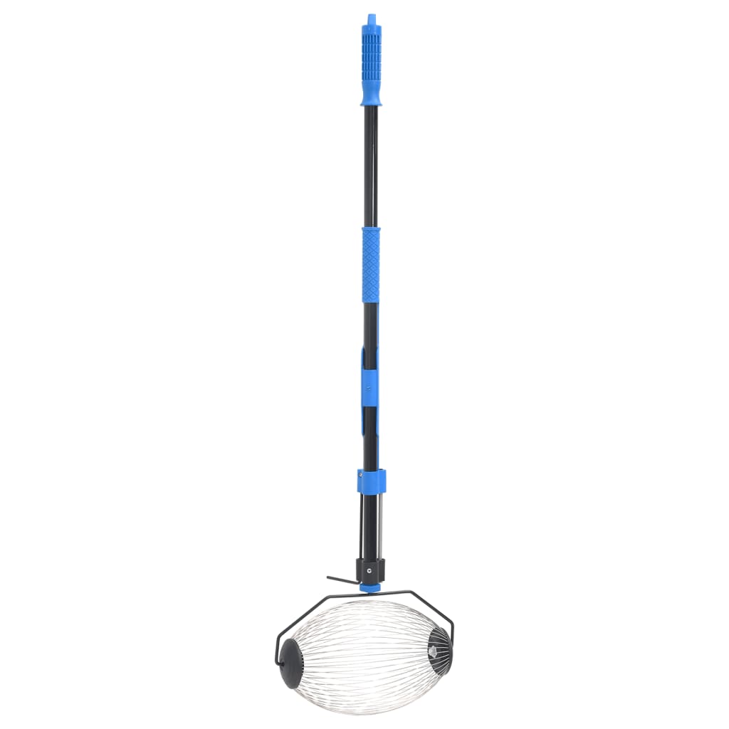 nøddeopsamler 127 cm stål blå