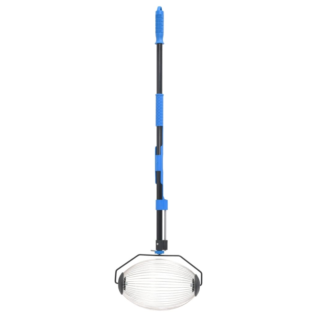 nøddeopsamler 127 cm stål blå
