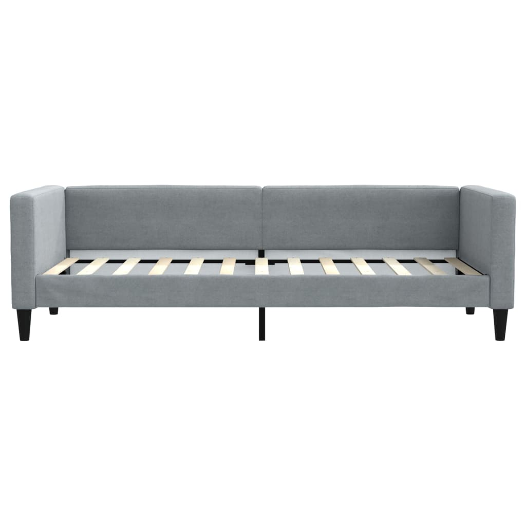 daybed 80x200 cm stof lysegrå