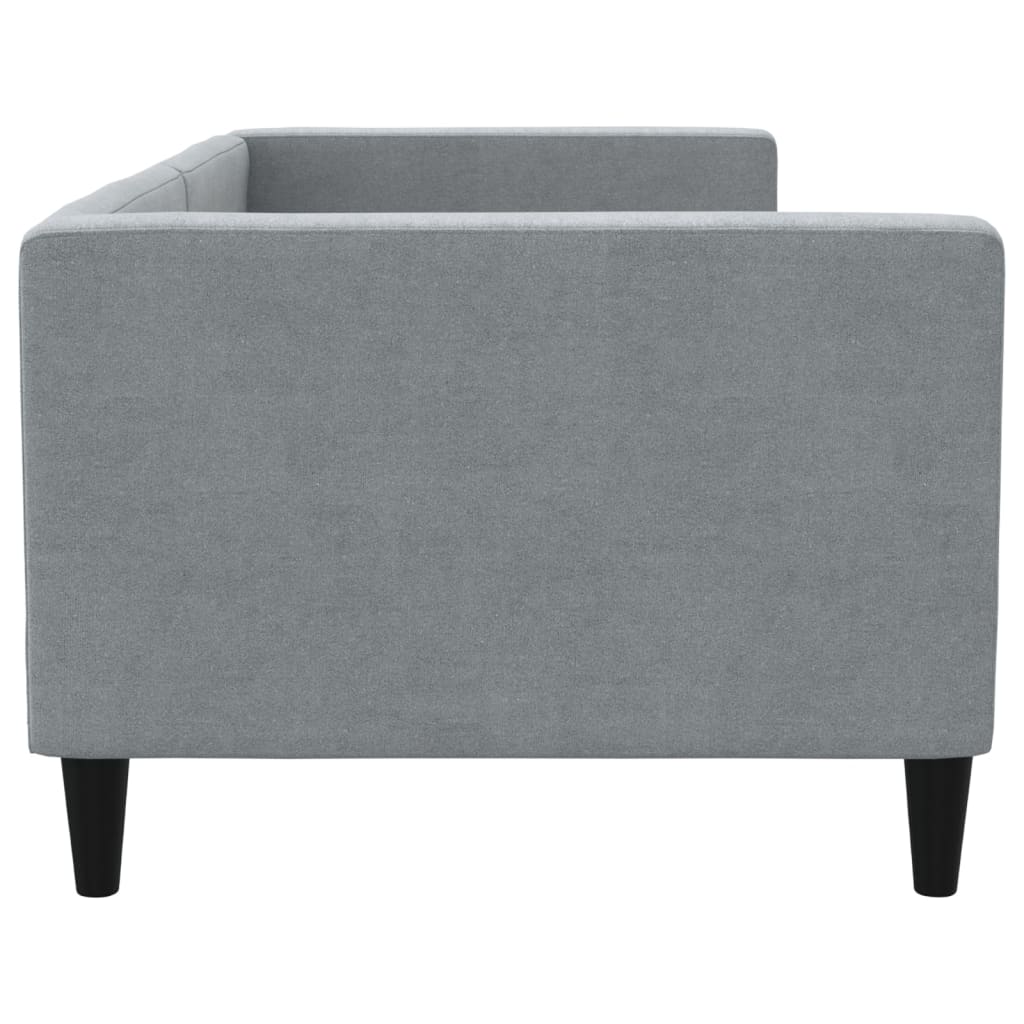 daybed 80x200 cm stof lysegrå