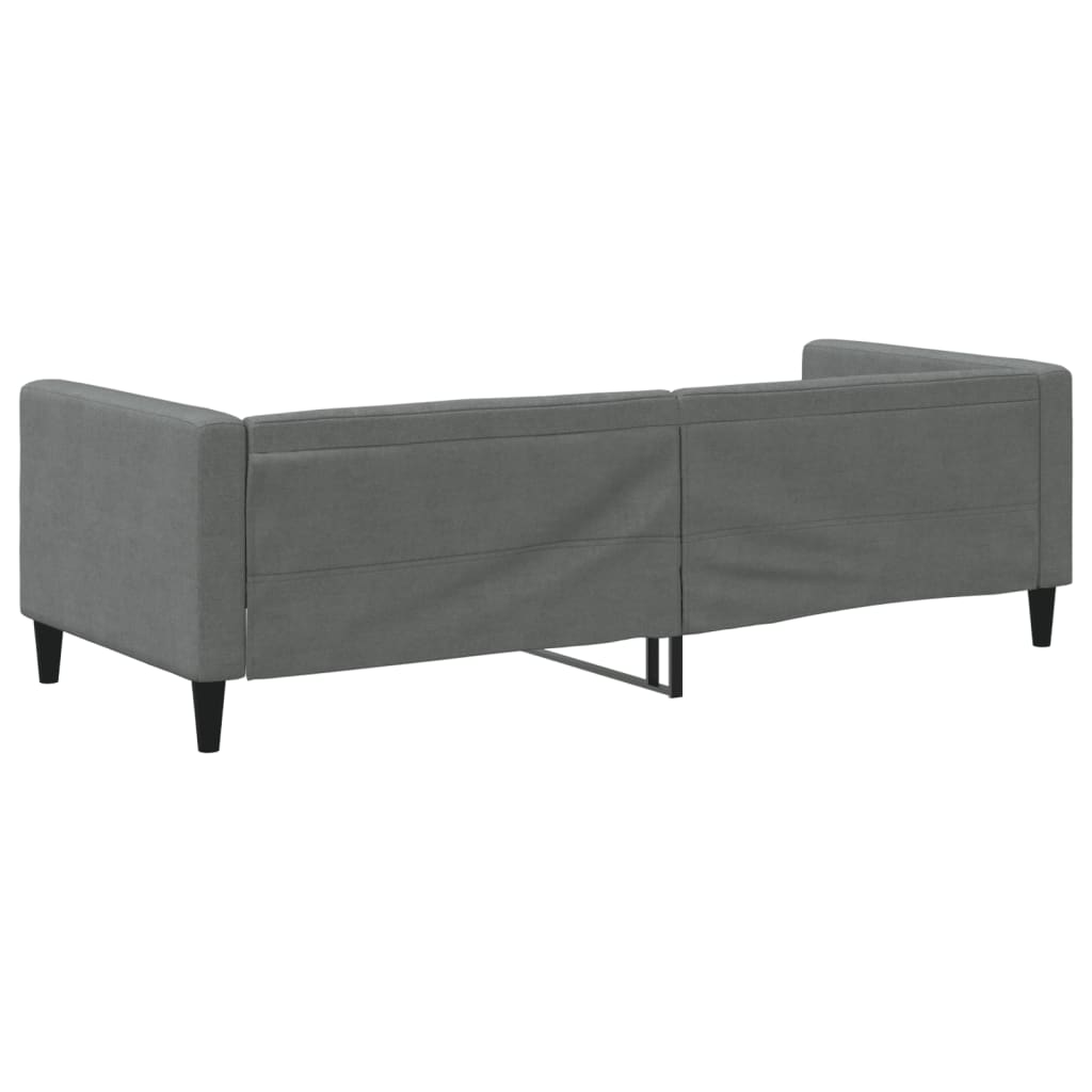 daybed 80x200 cm stof mørkegrå