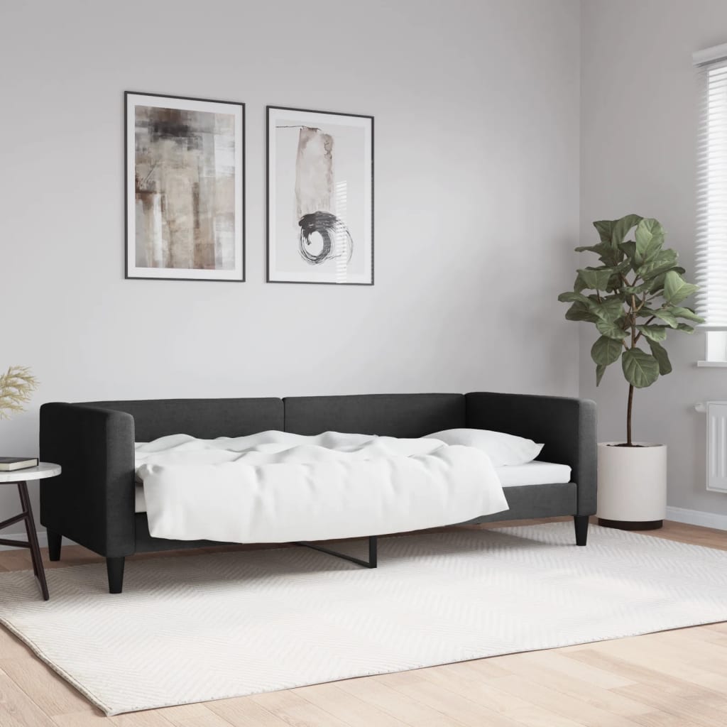 daybed 80x200 cm stof sort