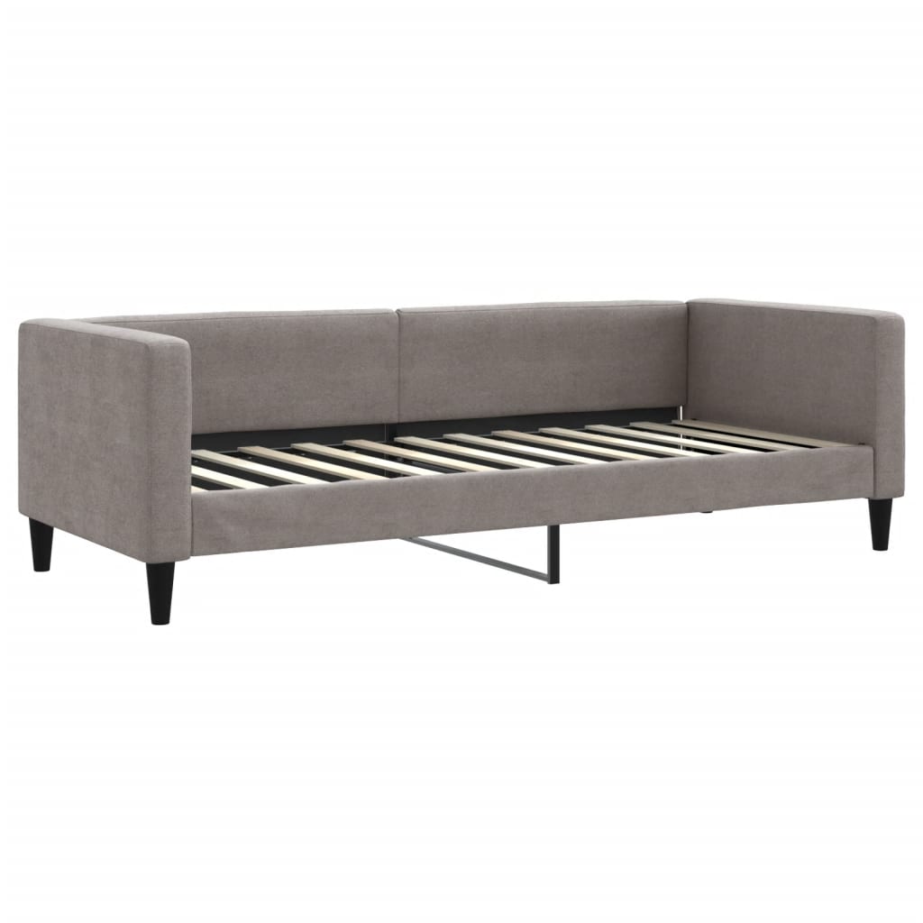 daybed 80x200 cm stof gråbrun