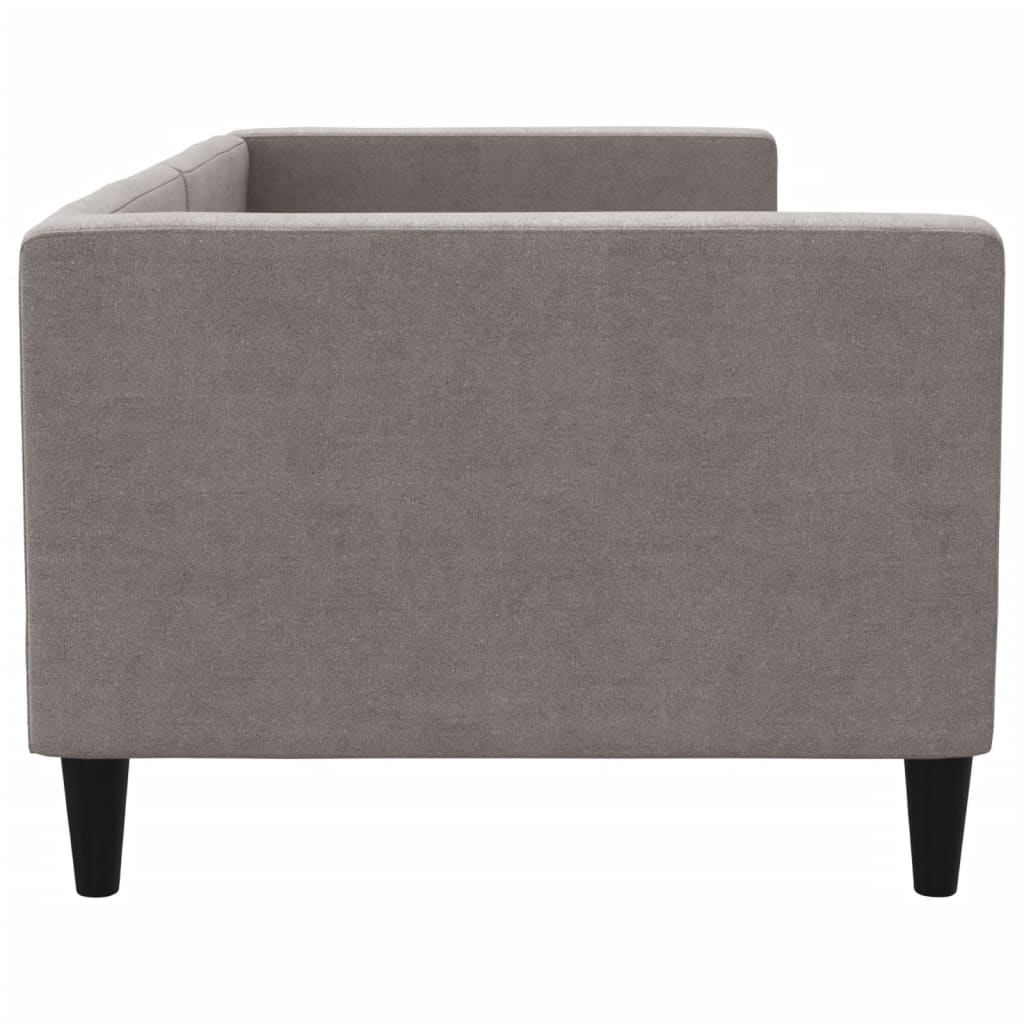 daybed 80x200 cm stof gråbrun