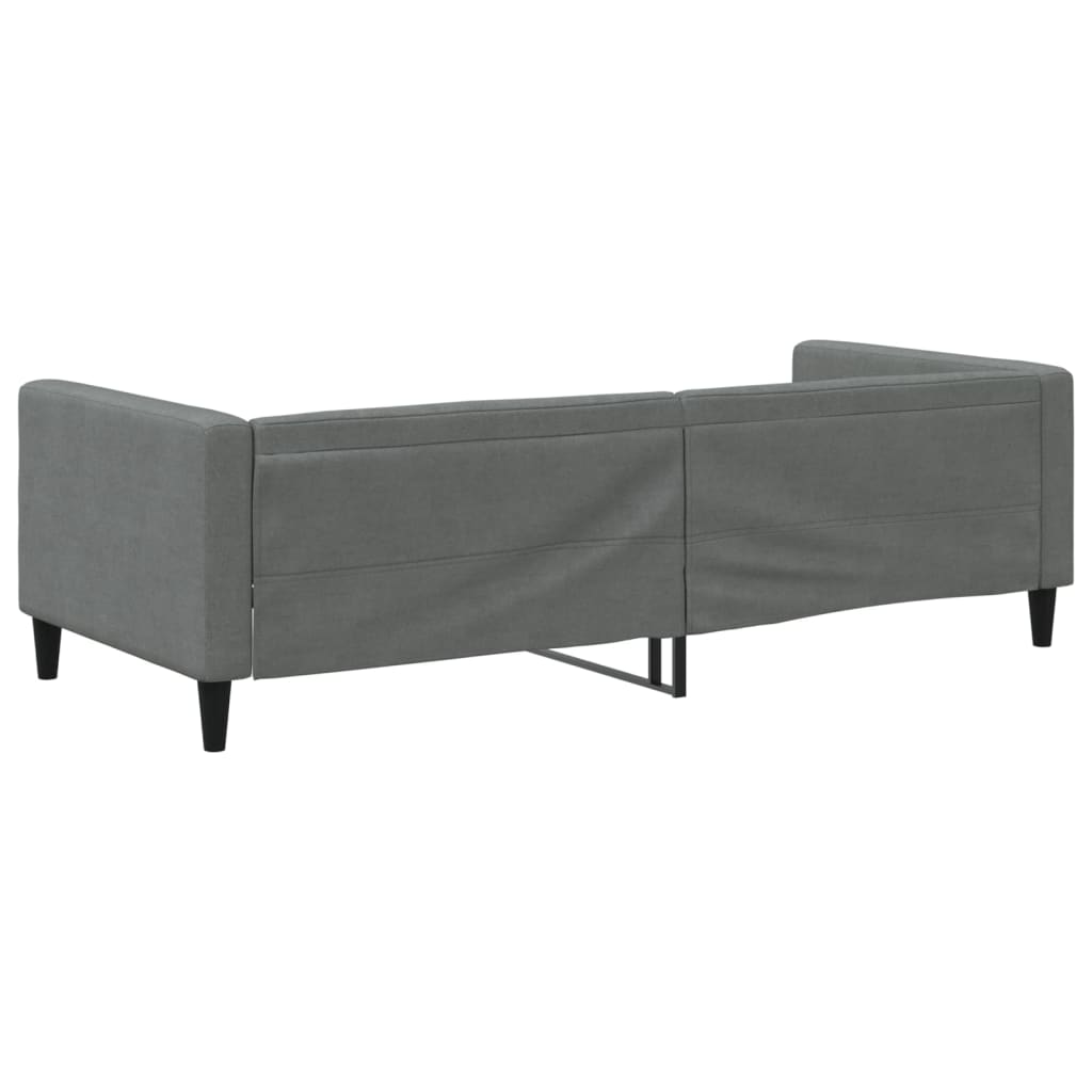 daybed 90x200 cm stof mørkegrå