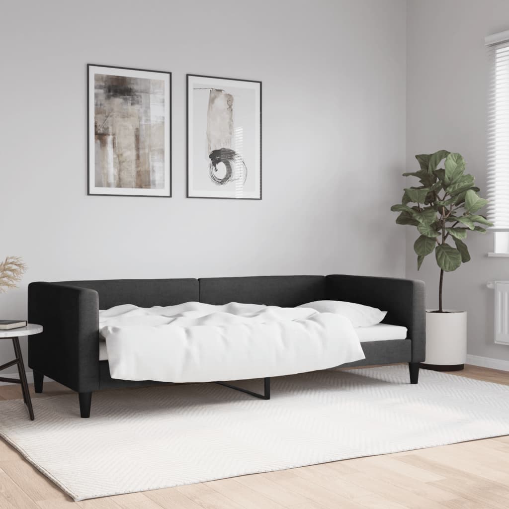 daybed 90x200 cm stof sort
