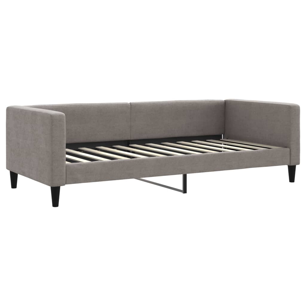 daybed 90x200 cm stof gråbrun