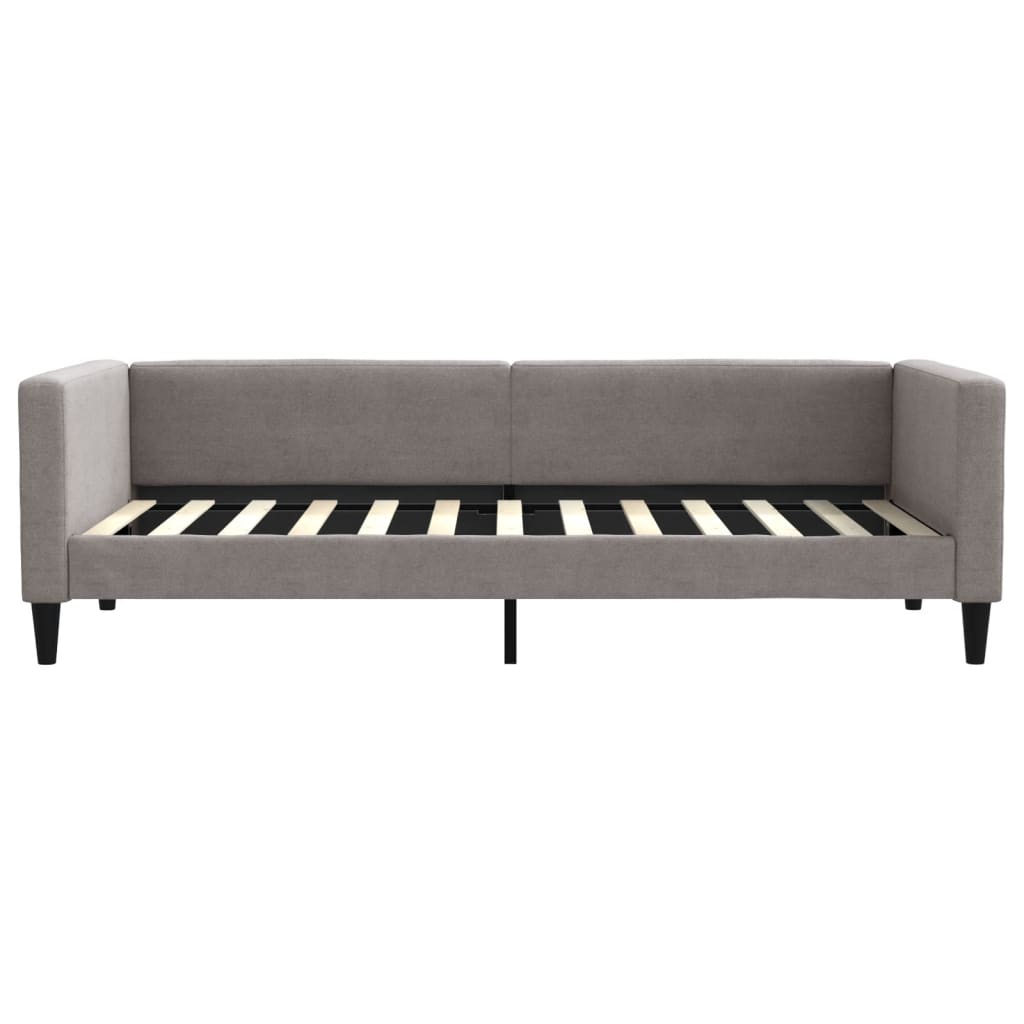 daybed 90x200 cm stof gråbrun