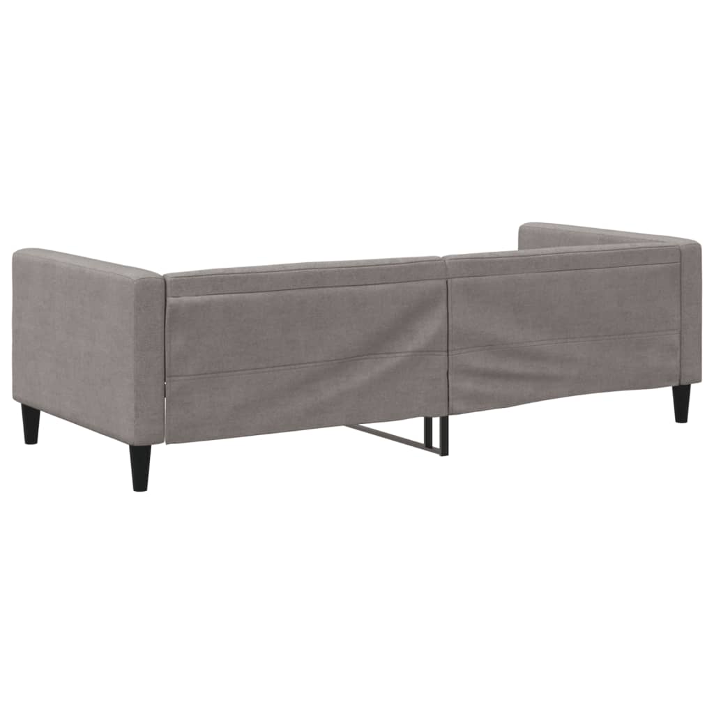 daybed 90x200 cm stof gråbrun