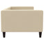 daybed 90x200 cm stof cremefarvet