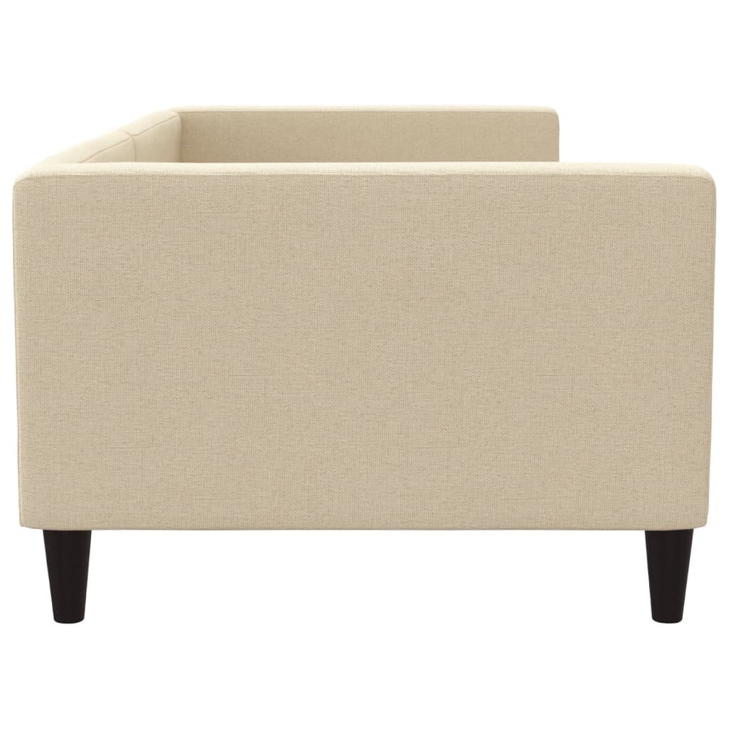 daybed 90x200 cm stof cremefarvet
