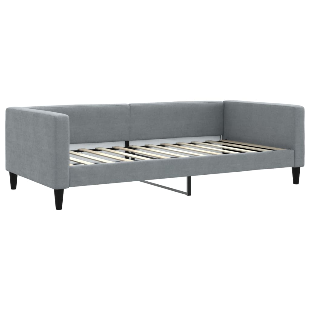 daybed 100x200 cm stof lysegrå
