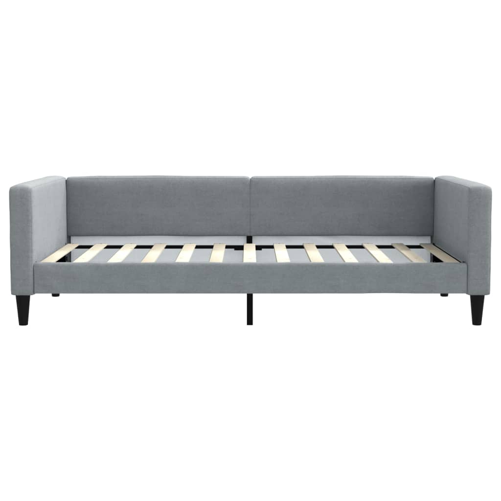 daybed 100x200 cm stof lysegrå