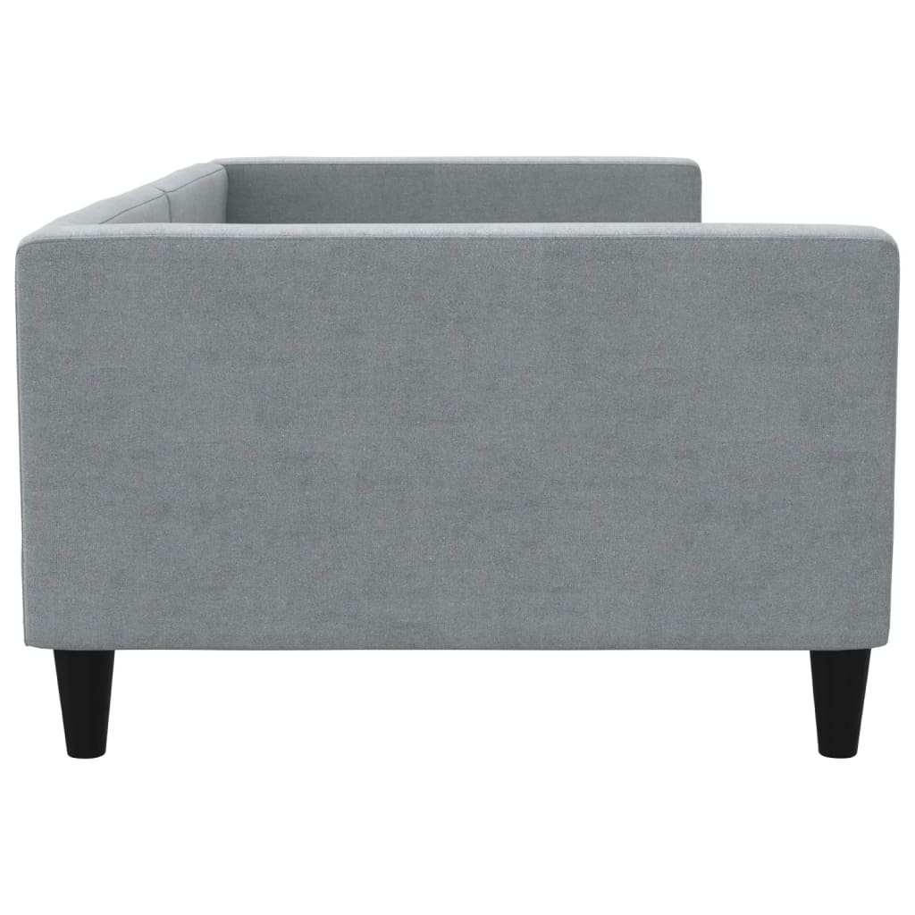 daybed 100x200 cm stof lysegrå