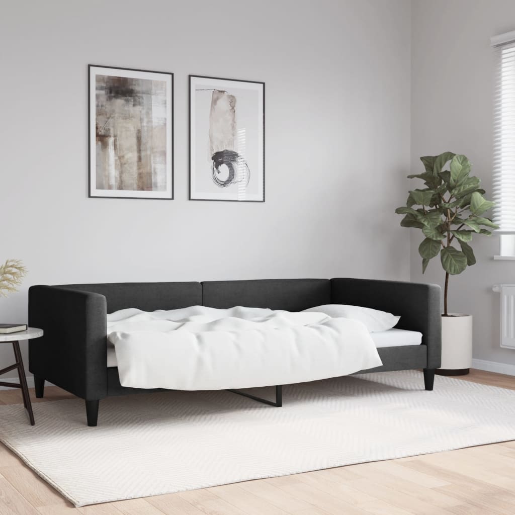 daybed 100x200 cm stof sort