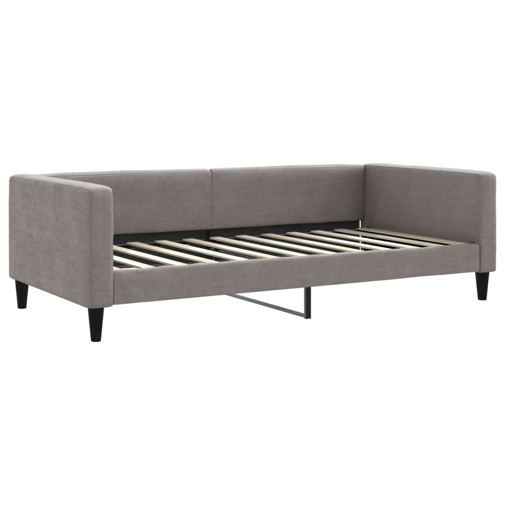 daybed 100x200 cm stof gråbrun