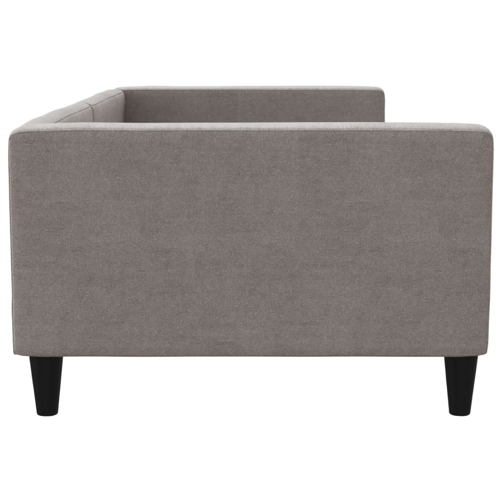 daybed 100x200 cm stof gråbrun