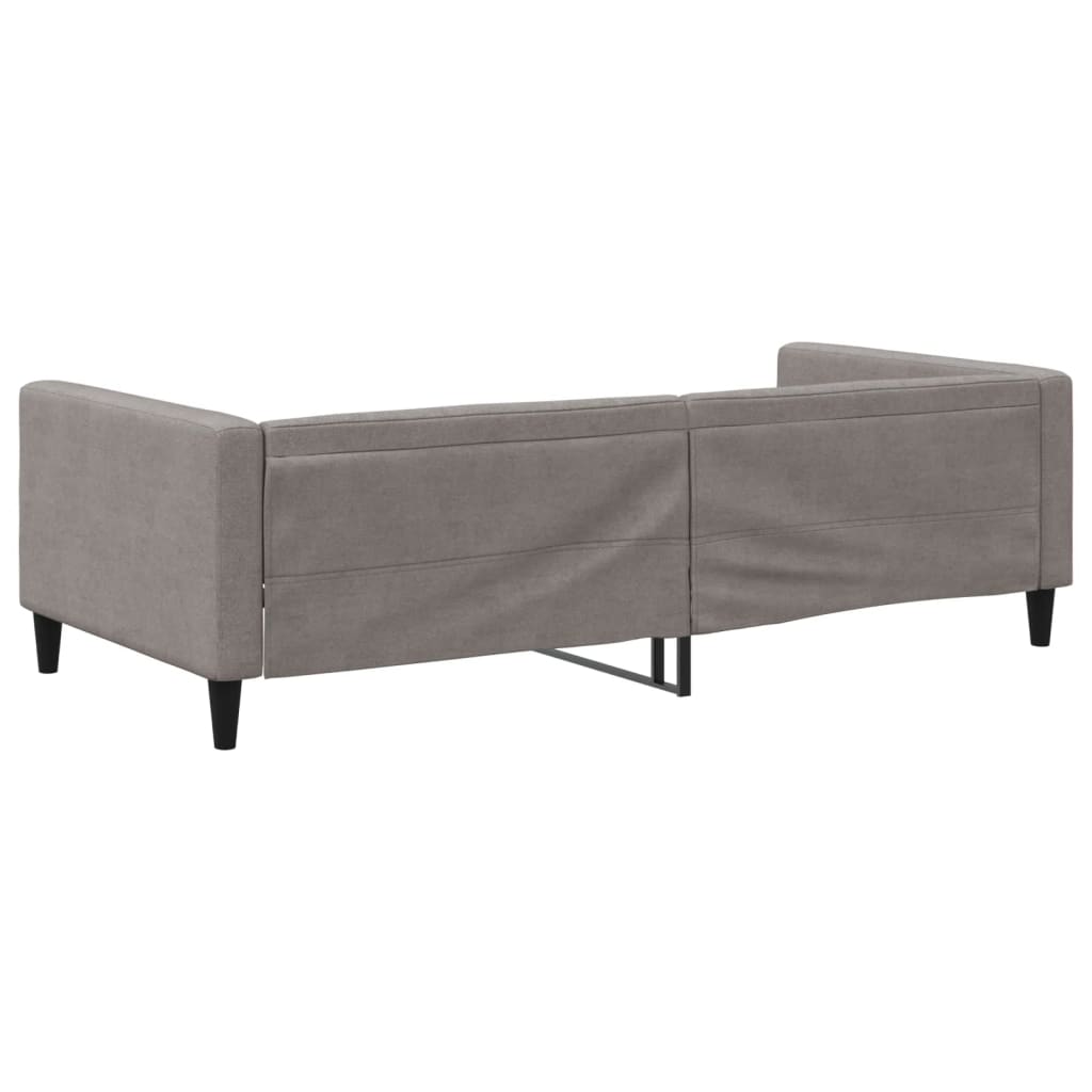 daybed 100x200 cm stof gråbrun